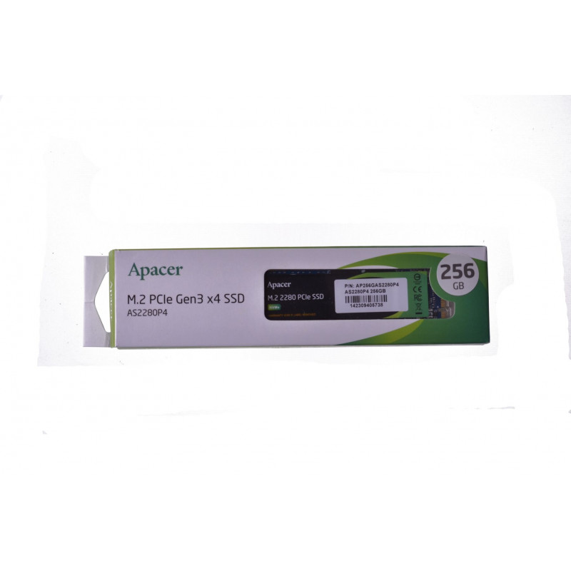 Твердотельный накопитель SSD APACER AS2280P4 256GB M.2 NVMe , 256, TLC, M.2, PCI Express 3.0 x4