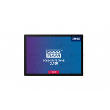 Накопитель SSD 240GB GOODRAM CL100 GEN.2 2.5" SATAIII TLC (SSDPR-CL100-240-G2), 240, TLC, 2.5", SATAIII