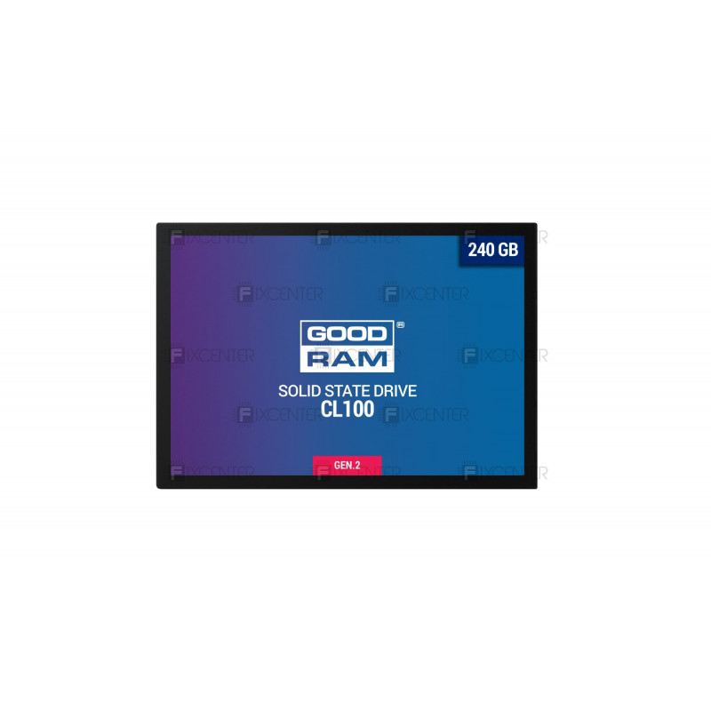 Накопитель SSD 240GB GOODRAM CL100 GEN.2 2.5" SATAIII TLC (SSDPR-CL100-240-G2), 240, TLC, 2.5", SATAIII