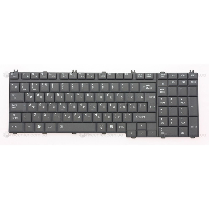 Клавиатура для ноутбука Toshiba Satellite L500, L550, A500