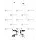 Петли (Шарнир + Стойка) для ноутбука Toshiba L50-B, L55A-T, L55-B, L50D-B с тачкрином
