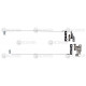 Петли (Шарнир + Стойка) FBBLB033010, FBBLB034010 для ноутбука Toshiba L750, L750D, L755, L755D