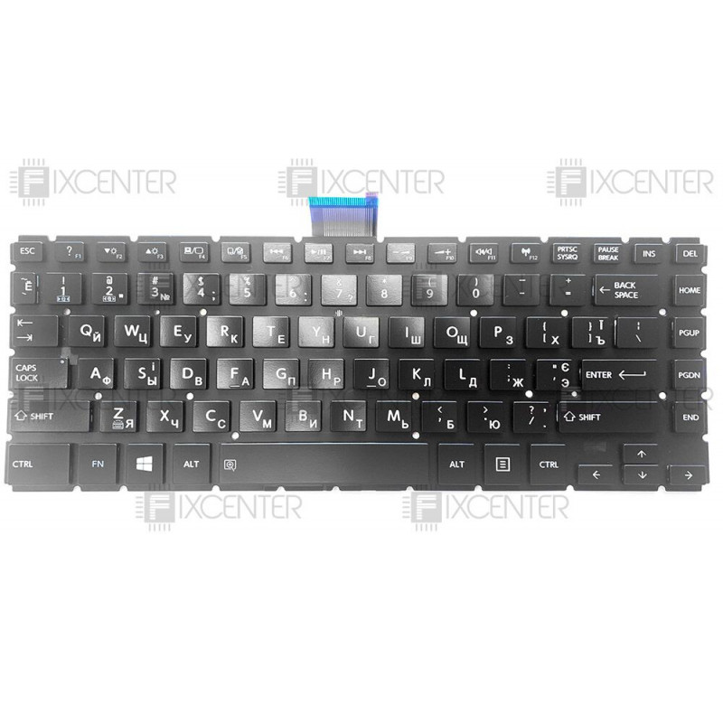 Клавиатура для ноутбука Toshiba Satellite P30W-B, P35W-B, E45-B, E45D-B, E45T-B с подсветкой