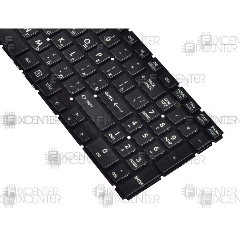 Клавиатура для ноутбука Toshiba L50-B, S50-B, L55-B, S55-B Г-образный энтер