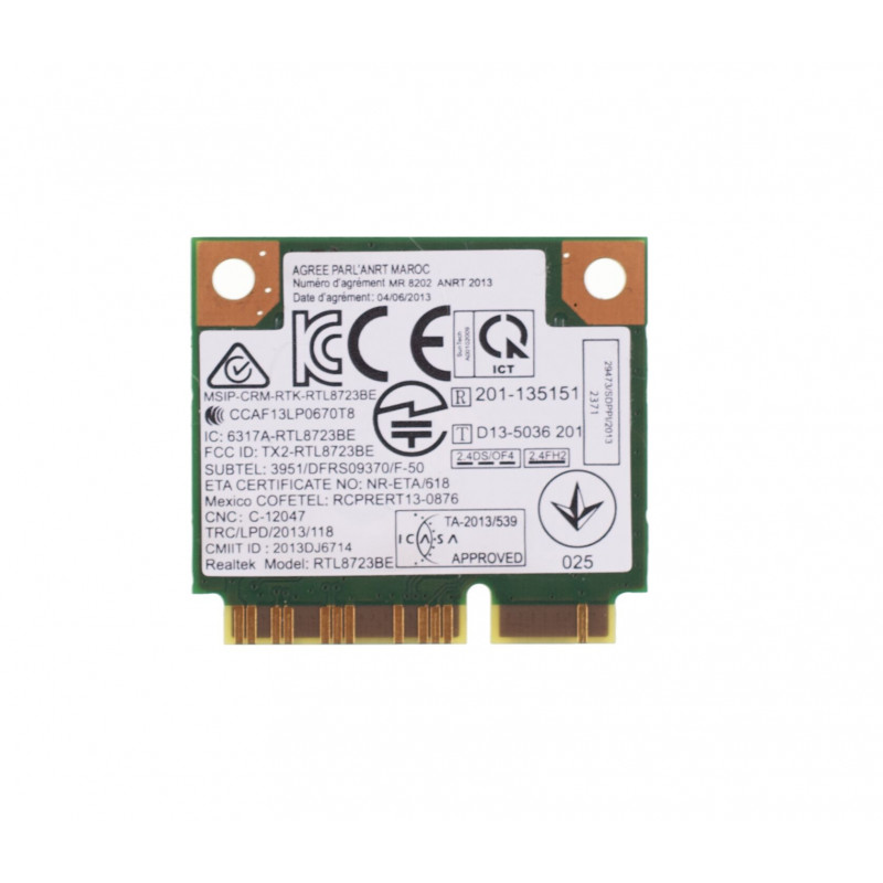Б/У Wi-Fi модуль (вайфай адаптер) Bluetooth+Wi-Fi адаптер Realtek RTL8723BE 2,4 GHz Bluetooth 4.0