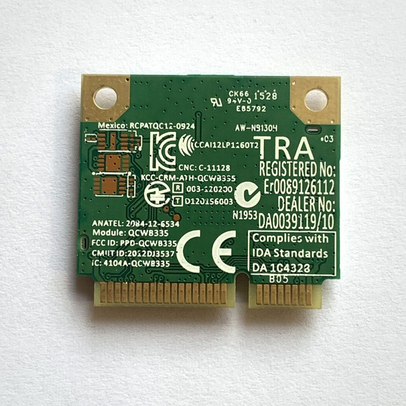 Б/У Wi-Fi + bluetooth модуль (вайфай + блутуз адаптер) Qualcomm Atheros QCWB335